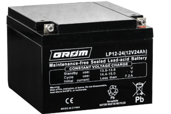 Ogłoszenie - Akumulator GROM LP12-24 12V 24Ah - Police - 180,00 zł