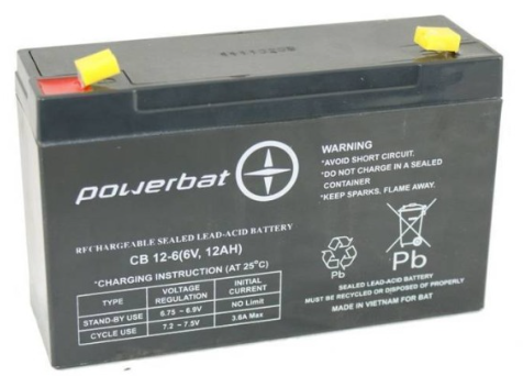 Ogłoszenie - Akumulator żelowy Powerbat CB 12-6 6V 12Ah - Police - 75,00 zł