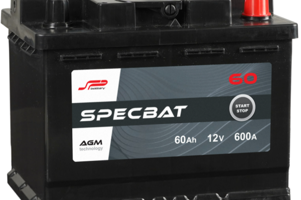 Ogłoszenie - Akumulator 60Ah 600A Specbat agm start&stop Prawy Plus - Chojnice - 500,00 zł
