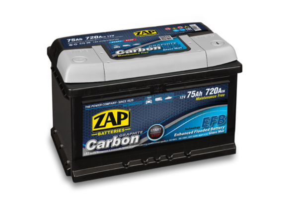 Ogłoszenie - Akumulator 75Ah 720A en Zap Carbon EFB Start&Stop - Piła - 460,00 zł