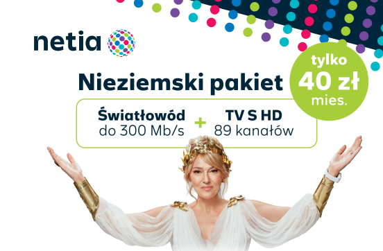 Ogłoszenie - Nieziemski pakiet światłowód + TV - 40,00 zł