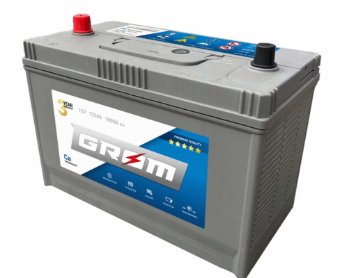 Ogłoszenie - Akumulator 12V 125Ah 1000A GROM Premium CAT - Kościerzyna - 670,00 zł