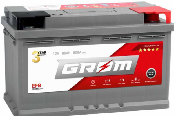Ogłoszenie - Akumulator 80Ah 800A Grom EFB start&stop P+ - Kościerzyna - 600,00 zł