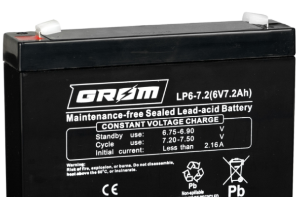 Ogłoszenie - Akumulator 7.2Ah 6V GROM LP6-7.2 - Starogard Gdański - 45,00 zł