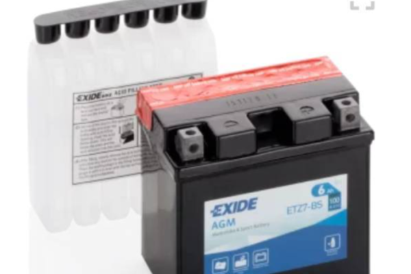 Ogłoszenie - Akumulator 6Ah 100A motocyklowy Exide etz7-BS ytz7-BS 12V EN - Słupsk - 120,00 zł