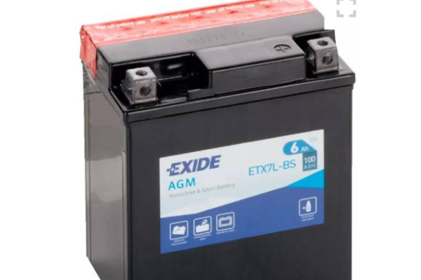 Ogłoszenie - Akumulator 6Ah 100A motocyklowy Exide etx7l-BS ytx7l-BS 12V - Słupsk - 110,00 zł