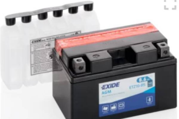 Ogłoszenie - Akumulator 8.6Ah 145A motocyklowy Exide etz10-BS ytz10-BS 12V - Słupsk - 140,00 zł