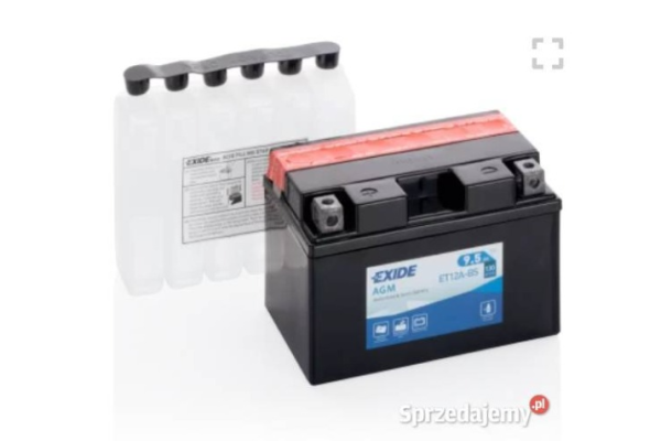 Ogłoszenie - Akumulator 9.5Ah 130A motocyklowy Exide Et12A-BS Yt12A-bs 12V - Słupsk - 180,00 zł