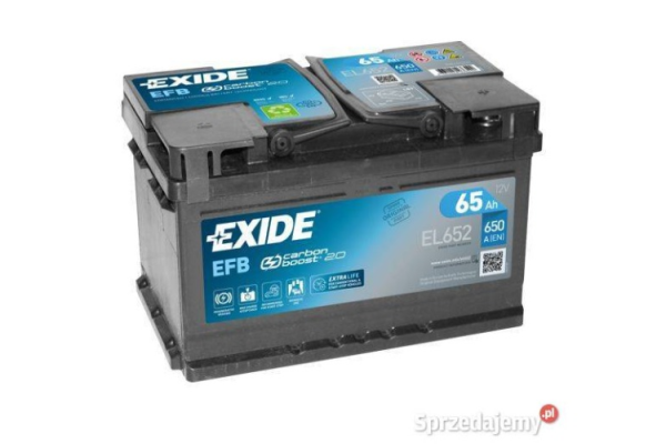 Ogłoszenie - Akumulator 65Ah 650A Exide EFB - Słupsk - 530,00 zł