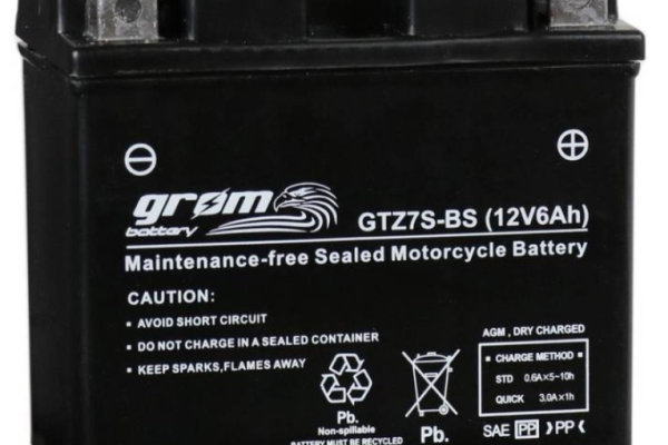 Ogłoszenie - Akumulator 6Ah 120A motocyklowy Grom gtz7-BS 12V P+ - Słupsk - 150,00 zł