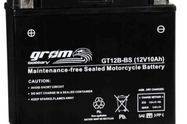 Ogłoszenie - Akumulator 10Ah 180A motocyklowy Grom gt12B-BS 12V L+ - Słupsk - 190,00 zł