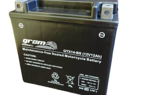 Ogłoszenie - Akumulator motocyklowy GROM GTX14-BS YTX14-BS 12V 12Ah 200A - Piotrków Trybunalski - 200,00 zł