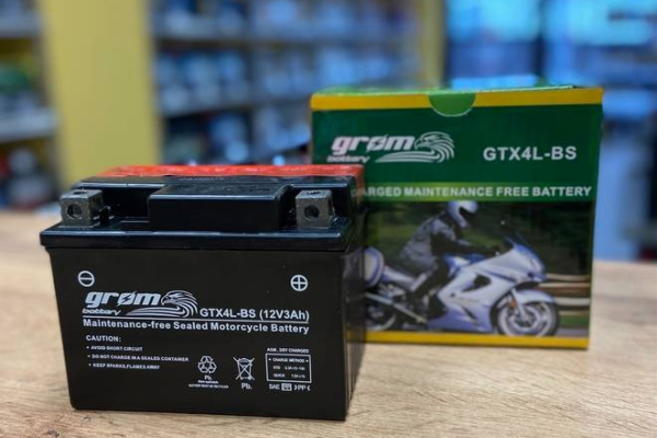 Ogłoszenie - Akumulator motocyklowy 12V 3Ah 60A P+ GROM GTX4L-BS YTX4L-BS - Piotrków Trybunalski - 80,00 zł