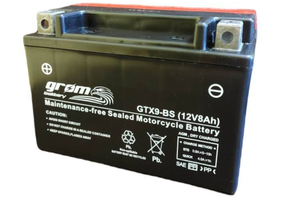 Ogłoszenie - Akumulator motocyklowy GROM GTX9-BS YTX9-BS 12V 8Ah 130A L+ - Piotrków Trybunalski - 135,00 zł