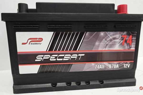 Ogłoszenie - Akumulator 74Ah 670A EN Specbat Prawy Plus wysoki - Białystok - 319,00 zł