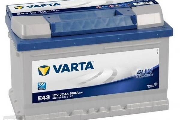Ogłoszenie - Akumulator Varta Blue Dynamic E43 72Ah 680A - 400,00 zł
