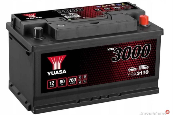 Ogłoszenie - Akumulator 80Ah 760A Yuasa Standard - Białystok - 389,00 zł