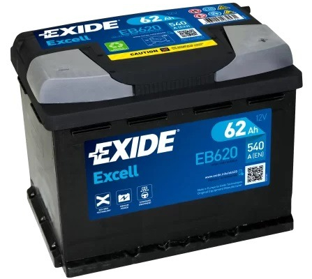 Ogłoszenie - Akumulator 62Ah 540A Exide Excell EN PRAWY PLUS - Piotrków Trybunalski - 315,00 zł