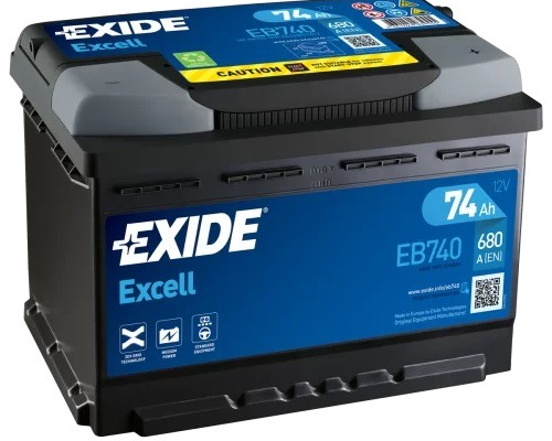 Ogłoszenie - Akumulator 74Ah 680A Exide Excell  EN PRAWY PLUS - Piotrków Trybunalski - 359,00 zł