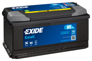Ogłoszenie - Akumulator 85Ah 760A Exide Excell EB852 EN prawy plus - Sieradz - 450,00 zł