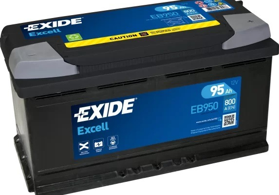 Ogłoszenie - Akumulator 95Ah 800A EN  Exide Excell PRAWY PLUS - Piotrków Trybunalski - 470,00 zł