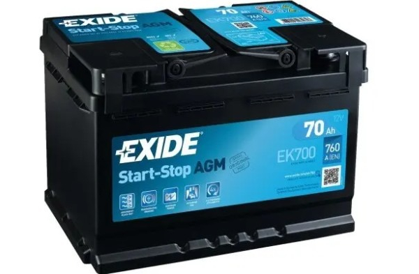 Ogłoszenie - Akumulator Exide AGM start/stop EK700 70Ah 760A - Gdynia - 640,00 zł