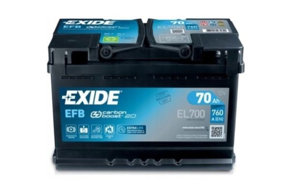 Ogłoszenie - Akumulator Exide EFB start/stop 70Ah 760A EL700 P+ - Gdynia - 520,00 zł