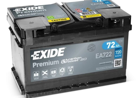 Ogłoszenie - Akumulator 72Ah 720A  Exide Premium PRAWY PLUS - Piotrków Trybunalski - 379,00 zł