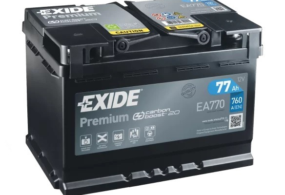 Ogłoszenie - Akumulator 77Ah 760A Exide Premium PRAWY PLUS - Piotrków Trybunalski - 389,00 zł