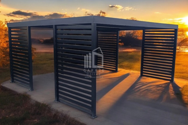 Ogłoszenie - CarPort PREMIUM - Wiata samochodowa 5x5 Antracyt - dodatkowa zabudowa ID949 - Braniewo - 19 990,00 zł