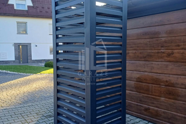 Ogłoszenie - Osłona pompy ciepła 70x50x200 cm antracyt Zabudowa ID857 - Busko-Zdrój - 2 390,00 zł