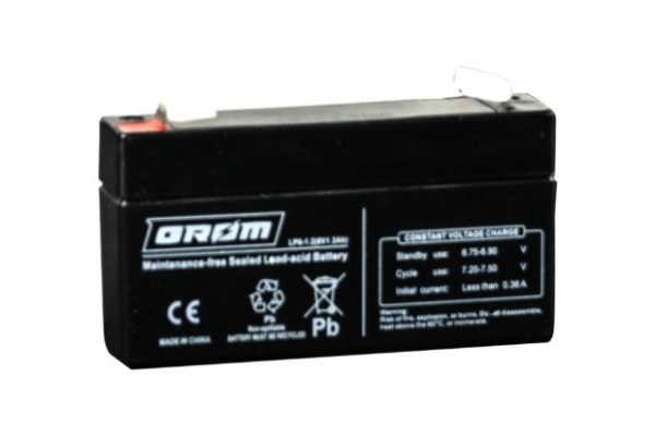 Ogłoszenie - Akumulator GROM LP6 1.2Ah 6V - Gdynia - 35,00 zł