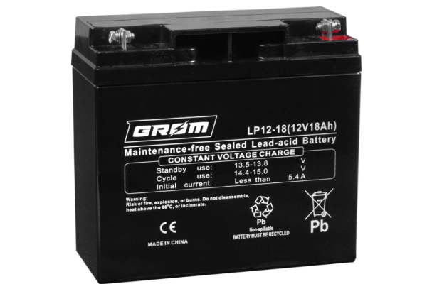 Ogłoszenie - Akumulator 12V 18Ah GROM LP12-18 - Piła - 139,00 zł
