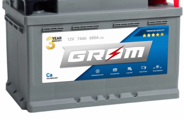 Ogłoszenie - Akumulator 74Ah 720A GROM Premium - Ostrów Wielkopolski - 450,00 zł