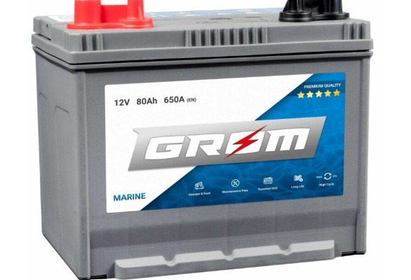 Ogłoszenie - Akumulator GROM MARINE 80Ah 650A M31-DC - Gdynia - 430,00 zł