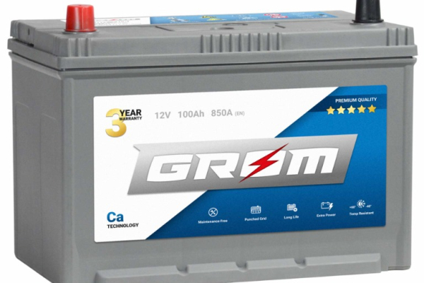 Ogłoszenie - Akumulator 100Ah 850A GROM Premium  Japan Lewy plus - Konin - 580,00 zł