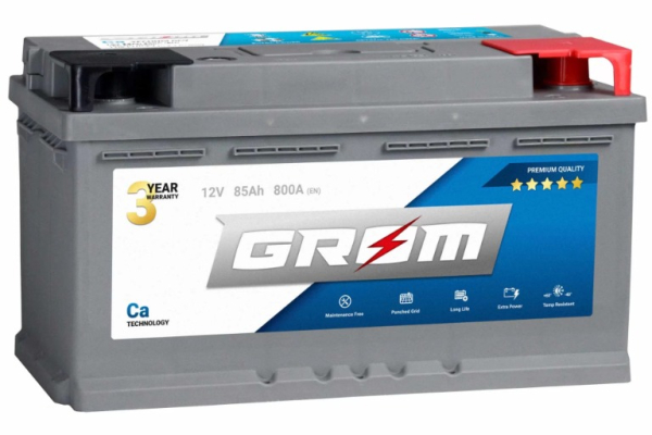 Ogłoszenie - Akumulator  85Ah 800A EN GROM PremiumDTR niski - Piotrków Trybunalski - 490,00 zł