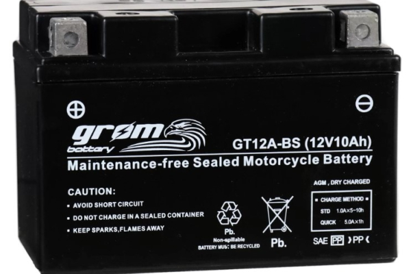 Ogłoszenie - Akumulator motocyklowy 10Ah 180A GROM GT12A-BS YT12A-BS 12V - Wałbrzych - 185,00 zł