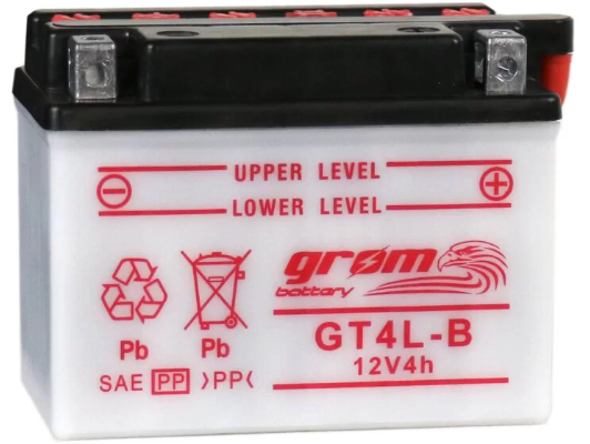 Ogłoszenie - Akumulator YB4L-B 12V 4Ah 60A GROM P+ - Poznań - 70,00 zł