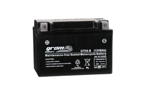 Ogłoszenie - Akumulator motocyklowy 12V 8Ah 120A grom GT9B-B - Piła - 140,00 zł