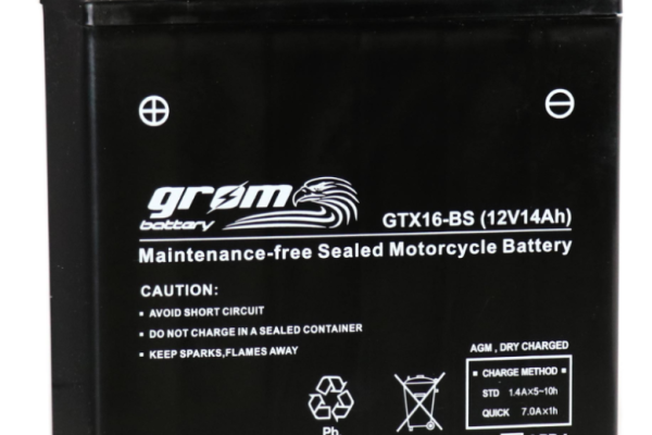 Ogłoszenie - Akumulator motocyklowy 14Ah GROM GTX16-BS YTX16-BS 12V 230A PŁOCK CHOPINA 1 - Płock - 235,00 zł