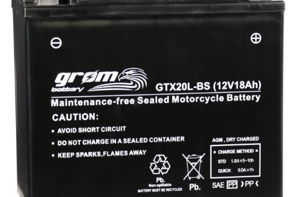 Ogłoszenie - Akumulator motocyklowy 18Ah 270A GROM GTX20L-BS YTX20L-BS 12V - Wałbrzych - 240,00 zł
