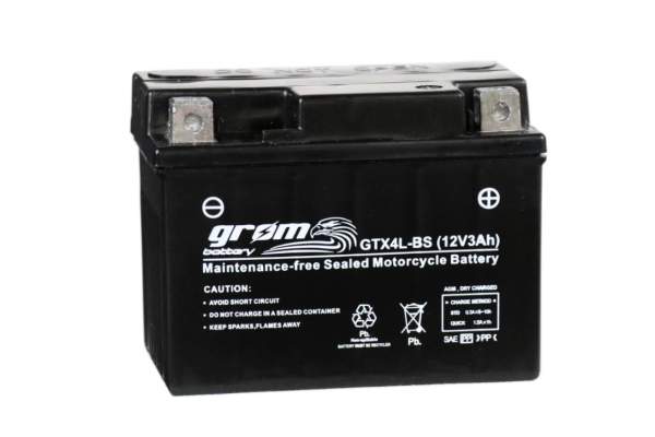 Ogłoszenie - Akumulator motocyklowy 3AH 60A grom GTX4L-BS - Piła - 80,00 zł