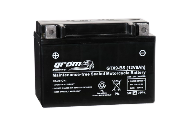 Ogłoszenie - Akumulator motocyklowy 8AH 130A grom GTX9-BS - Piła - 135,00 zł