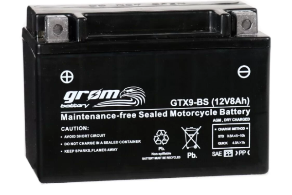 Ogłoszenie - Akumulator GTX9-BS YTX9-BS 12V 8Ah 130A GROM L+ - Poznań - 135,00 zł