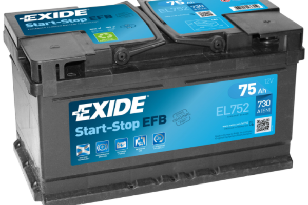Ogłoszenie - Akumulator 75Ah 730A Exide Start Stop Efb EL752 Prawy Plus - Kalisz - 570,00 zł