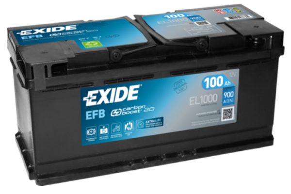 Ogłoszenie - Akumulator 100Ah 900A Exide Start Stop Efb EL1000 Prawy Plus - Kalisz - 670,00 zł
