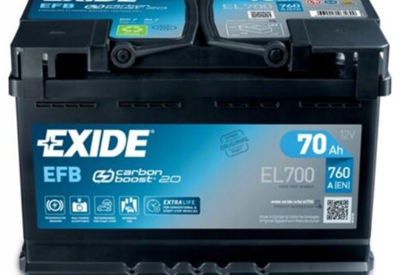 Ogłoszenie - Akumulator 70Ah 760A Exide Efb Start&Stop EL700 Prawy Plus - Kalisz - 520,00 zł