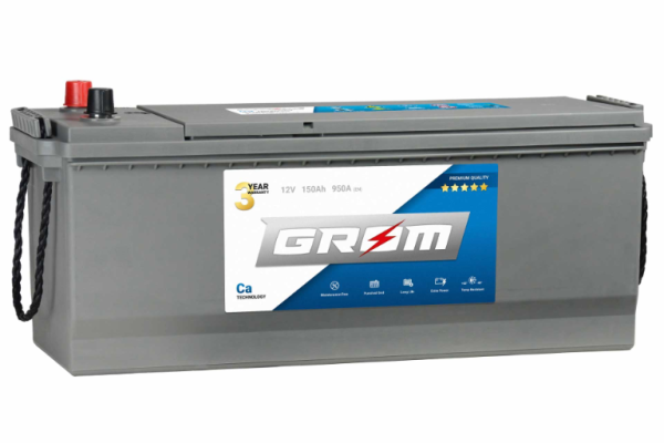 Ogłoszenie - Akumulator  150Ah 950A GROM Premium ze stopką LEWY PLUS - Toruń - 790,00 zł