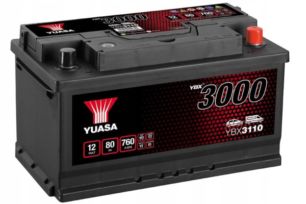 Ogłoszenie - Akumulator 80Ah 760A Yuasa Standard 12V Prawy Plus - Włocławek - 389,00 zł